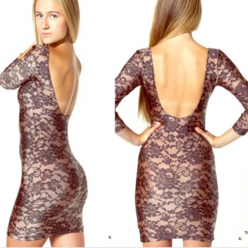 American Apparel faux lace bodycon dress